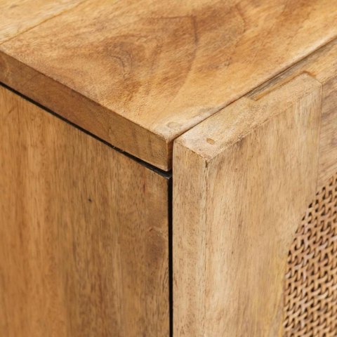 ZESTAWY ŁAZIENKOWE Z SZUFLADĄ Z PÓŁKĄ NATURALNY DREWNO Z MANGO