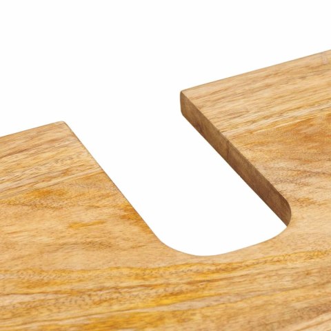 ZESTAWY ŁAZIENKOWE Z SZUFLADĄ Z PÓŁKĄ NATURALNY DREWNO Z MANGO