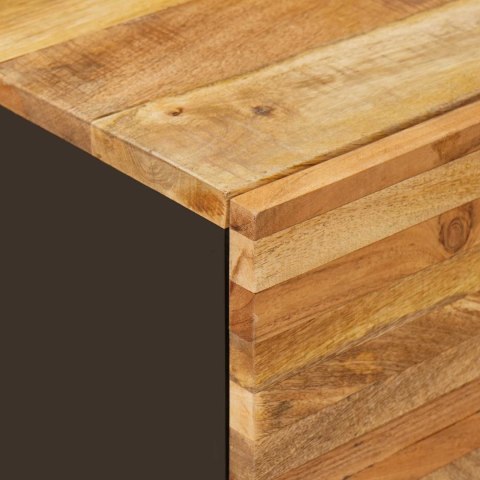 ZESTAWY ŁAZIENKOWE Z SZUFLADĄ Z PÓŁKĄ NATURALNY DREWNO Z MANGO