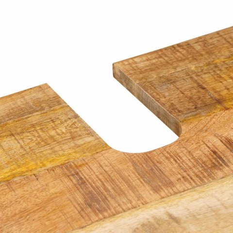 ZESTAWY ŁAZIENKOWE Z SZUFLADĄ Z PÓŁKĄ NATURALNY DREWNO Z MANGO