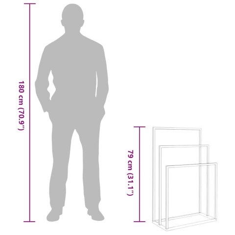 STOJAK NA RĘCZNIKI WIESZAK 3 POZIOMOWY CZARNY