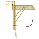 STOLIK BALKONOWY ZŁOTY 60X40CM STALOWY