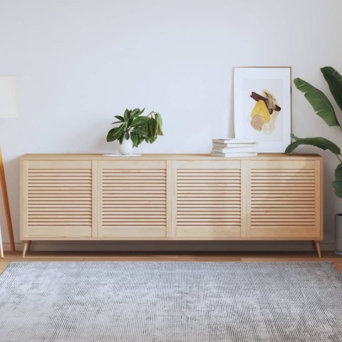 DRZWI ŻALUZJOWE DO SZAFKI 4 SZT. 61,5X59,4CM DREWNO SOSNOWE