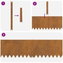 VidaXL Krawężnik do trawnika 50 pcs Brązowy 100 x 0.05 x 20 cm
