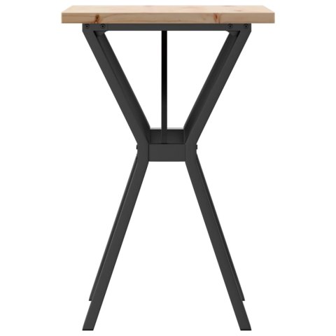 VidaXL Stół jadalniany z nogami w kształcie litery Y, 50x50x75,5 cm