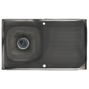 VidaXL Zlew kuchenny z ociekaczem, srebrny, 1000x600x155 mm, stal