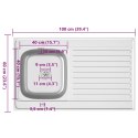 VidaXL Zlew kuchenny z ociekaczem, srebrny, 1000x600x155 mm, stal