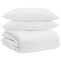 VidaXL Zestaw kołder z poduszką 3 pcs Biały Pióra down