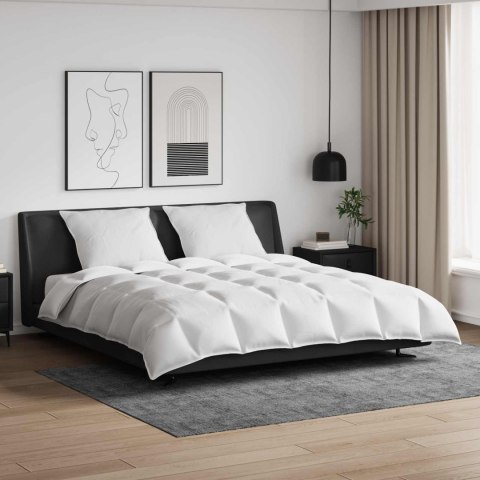 VidaXL Zestaw kołder z poduszką 3 pcs Biały Pióra down