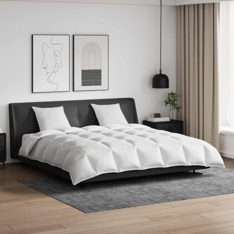 VidaXL Zestaw kołder z poduszką 3 pcs Biały Pióra down