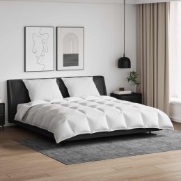 VidaXL Zestaw kołder z poduszką 3 pcs Biały Pióra down