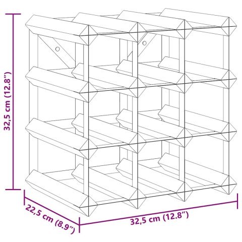 STOJAK NA 12 BUTELEK WINA LITE DREWNO SOSNOWE