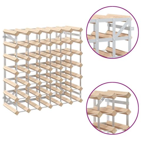 STOJAK NA 42 BUTELKI WINA LITE DREWNO SOSNOWE