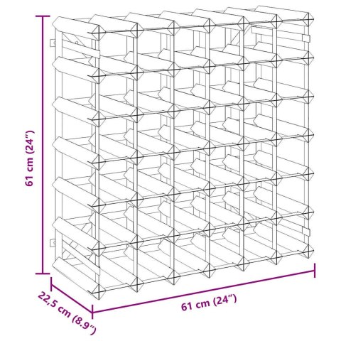 STOJAK NA 42 BUTELKI WINA LITE DREWNO SOSNOWE