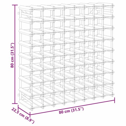 STOJAK NA 72 BUTELKI WINA LITE DREWNO SOSNOWE