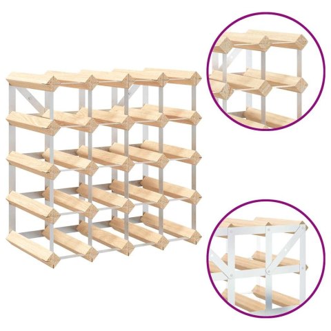 STOJAK REGAŁ NA 20 BUTELEK WINA DREWNO SOSNOWE