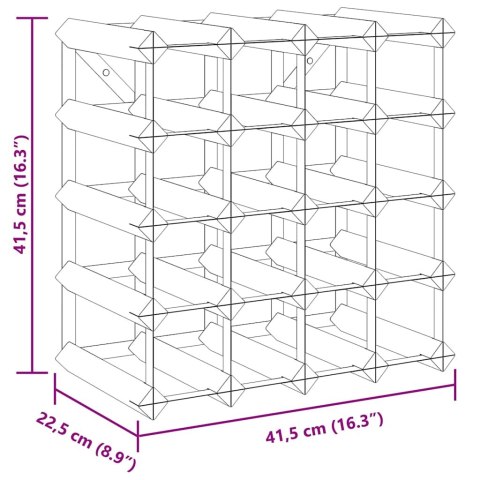 STOJAK REGAŁ NA 20 BUTELEK WINA DREWNO SOSNOWE