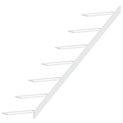 2 ŚCIENNE UCHWYTY NA 7 BUTELEK WINA BIAŁE METALOWE