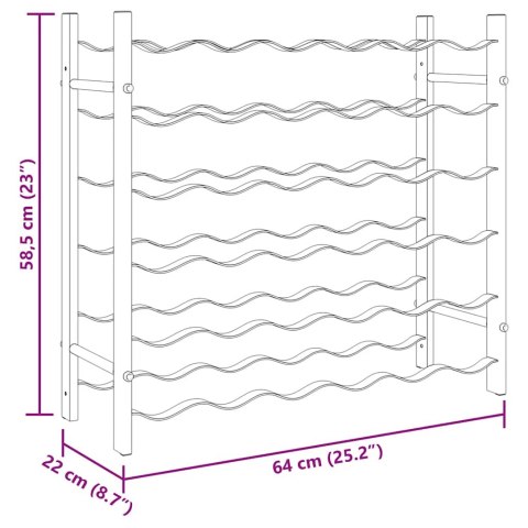 STOJAK NA 36 BUTELEK WINA BIAŁY METALOWY