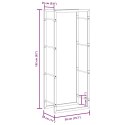 STOJAK NA DREWNO OPAŁOWE 50X28X132CM STAL NIERDZEWNA