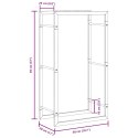 STOJAK NA DREWNO OPAŁOWE 50X28X94CM STAL NIERDZEWNA