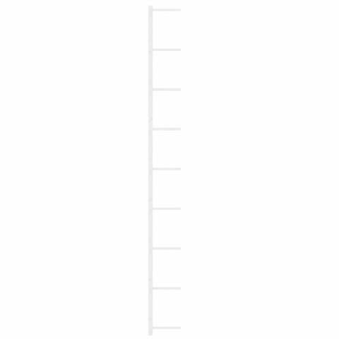 UCHWYTY ŚCIENNE NA 9 BUTELEK WINA 2 SZT BIAŁE ŻELAZNE