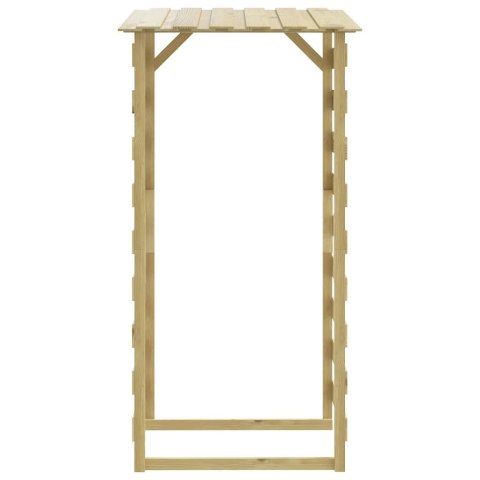 PERGOLA OGRODOWA Z DASZKIEM 100X90X200CM DREWNO SOSNOWE
