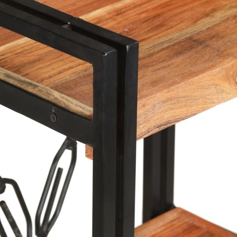 3-POZIOMOWY REGAŁ 60X30X80CM LITE DREWNO AKACJOWE