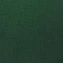 VidaXL Fotel rozkładany, ciemnozielony, tapicerowany tkaniną