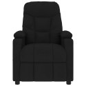 VidaXL Fotel z masażem, czarny, obity tkaniną