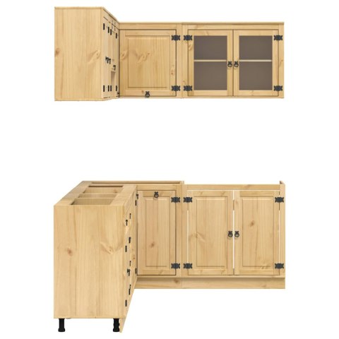 SZAFKOWY Z SZUFLADĄ Z PÓŁKĄ 10 PCS MIÓD LITE DREWNO SOSNOWE