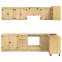 SZAFKOWY Z SZUFLADĄ Z PÓŁKĄ 10 PCS MIODOWY LITE DREWNO SOSNOWE