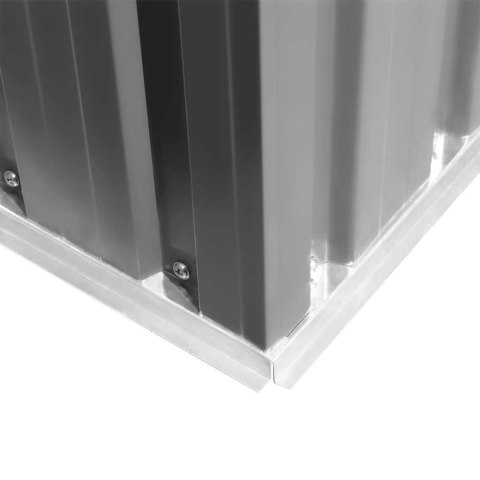 VidaXL Szopa ogrodowa, 257 x 298 x 178 cm, metal, szara