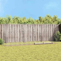 VidaXL Klatka dla kur 2 pcs Srebrny 600 x 100 x 210 cm