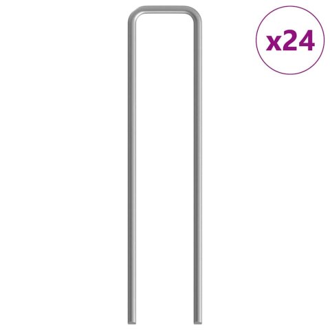 VidaXL Klatka dla kur 2 pcs Srebrny 600 x 100 x 210 cm