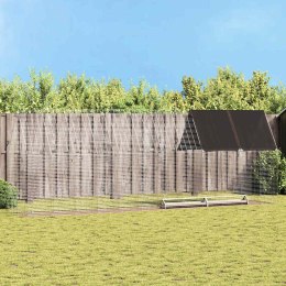 VidaXL Klatka dla kur 2 pcs Srebrny 600 x 100 x 210 cm