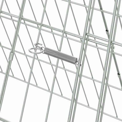 VidaXL Klatka dla kur Srebrny 110 x 55 x 55 cm Stal Galwanizowana