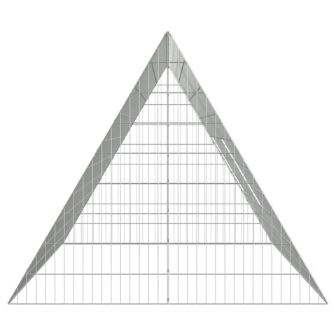 VidaXL Klatka dla kur Srebrny 215 x 100 x 85 cm Stal Galwanizowana