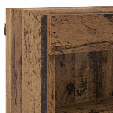 Jednostki TV na ścianę z LED Ze LED Lights 5 pcs Stare drewno