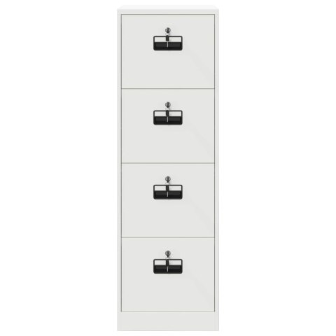 SZAFKA NA DOKUMENTY Z SZUFLADĄ 2 PCS BIAŁY 44X 50X 106.5CM