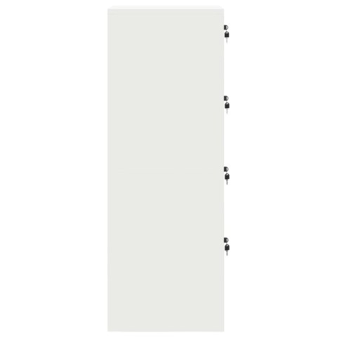 SZAFKA NA DOKUMENTY Z SZUFLADĄ 2 PCS BIAŁY 44X 50X 106.5CM