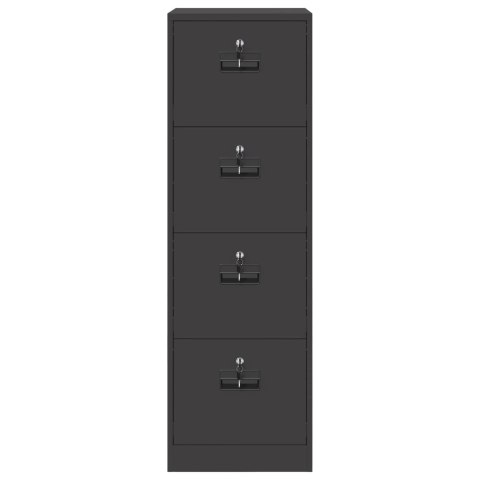 SZAFKA NA DOKUMENTY Z SZUFLADĄ 2 PCS CZARNY 44X 50X 106.5CM