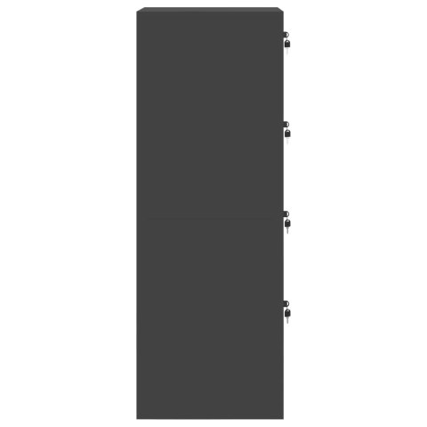 SZAFKA NA DOKUMENTY Z SZUFLADĄ 2 PCS CZARNY 44X 50X 106.5CM