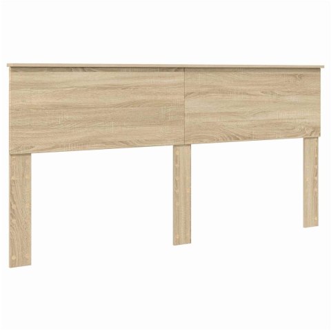 VidaXL Ramka łóżka Dąb Sonoma 200 x 200 cm Materiał drewnopochodny