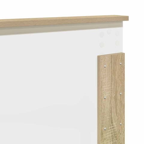 VidaXL Ramka łóżka Dąb Sonoma 200 x 200 cm Materiał drewnopochodny