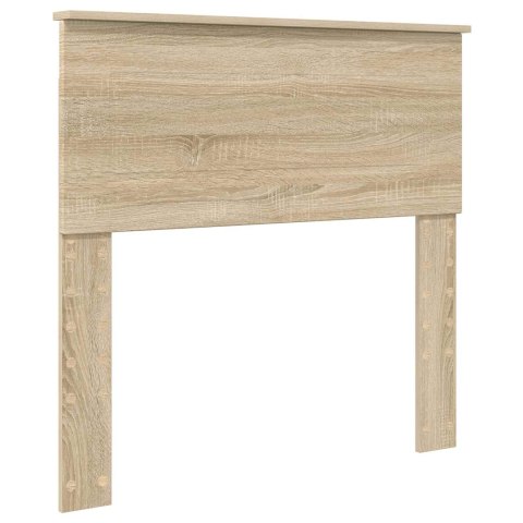 VidaXL Ramka łóżka Dąb Sonoma 75 x 190 cm Drewno inżynieryjne