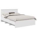 VidaXL Ramka łóżka Biały 140 x 200 cm Materiał drewnopochodny