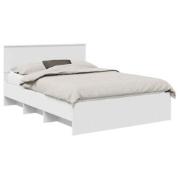 VidaXL Ramka łóżka Biały 140 x 200 cm Materiał drewnopochodny