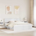 VidaXL Ramka łóżka Biały 180 x 200 cm Materiał drewnopochodny