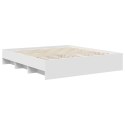 VidaXL Ramka łóżka Biały 180 x 200 cm Materiał drewnopochodny